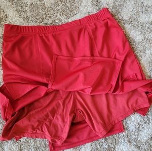 Red Wilson tennis skirt